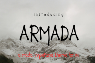 Armada: A Bold, Horror-Inspired Display Font for Impactful Design