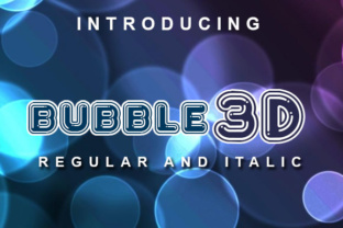 Bubble 3D: A Stylish Font for Creative Expression