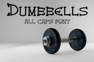 EP Dumbbells: A Bold and Versatile All Caps Display Font for Creative Projects