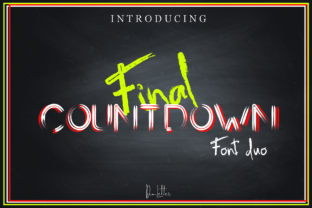 Final Countdown: A Modern Brush Font Duo for Stylish Design