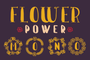 Flower Power: A Unique Monogram Font for Creative Expression