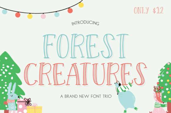Forest Creatures Trio: A Creative Revolution in Typography