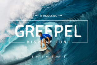Greepel: A Bold Display Font for Dynamic Design Projects