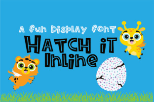 Hatch It Inline: A Bold, Blocky Font for Creative Expression