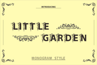 Little Garden: A Floral Display Font for Creative Projects