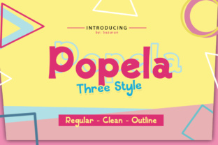 Popela: A Cheerful Display Font for Fun and Creative Projects