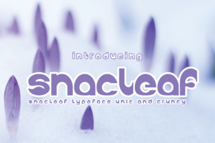 Snackleaf: A Bold Display Font for Impactful Design