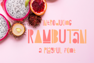 The Rambutan Font: A Playful and Versatile Design for Creative Expression