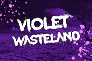 Violet Wasteland: A Graffiti-Inspired Display Font for the Unapologetically Bold