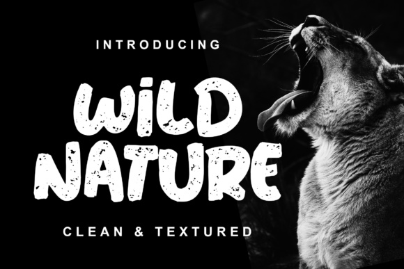 Wild Nature: A Bold Font for Creative Expression