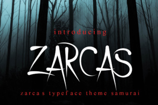 Zarcas: A Horror-Themed Display Font for Bold Design Choices